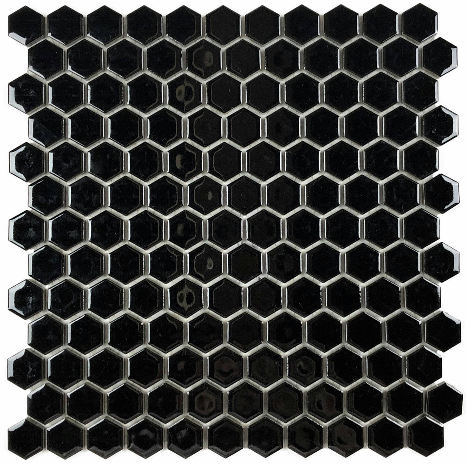 Hexagons 1” Mosaic Black | Adex USA