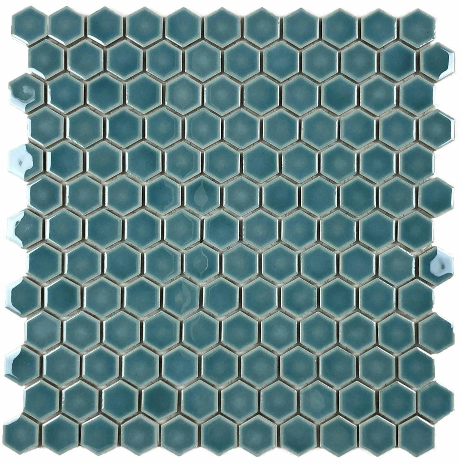 Hexagons 1” Mosaic Denim | Adex USA