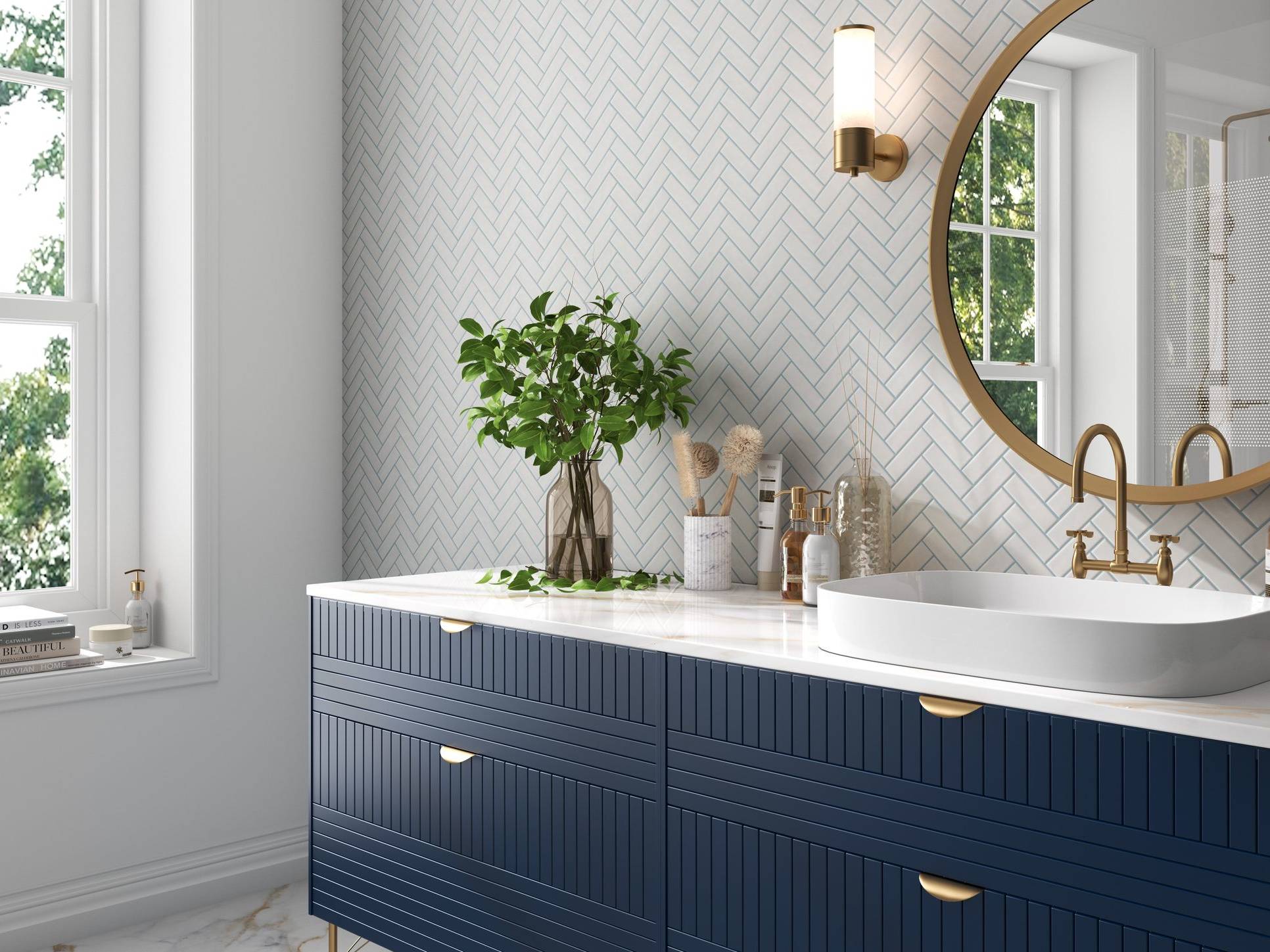Mosaic Rectangle Herringbone 0 | Adex USA